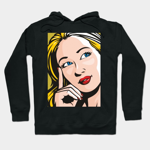 Thinking of you Hoodie by Jamie Lee Art